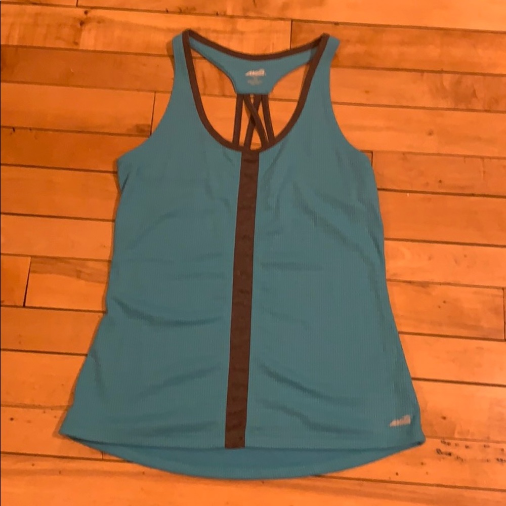 Teal workout top